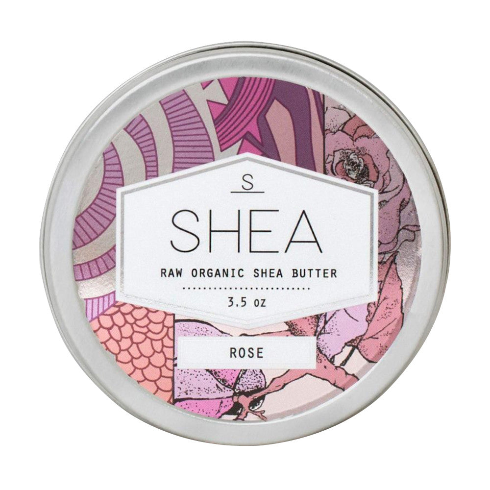 Somebody Raw Organic Shea Butter, Rose Shea, 3.5 Oz